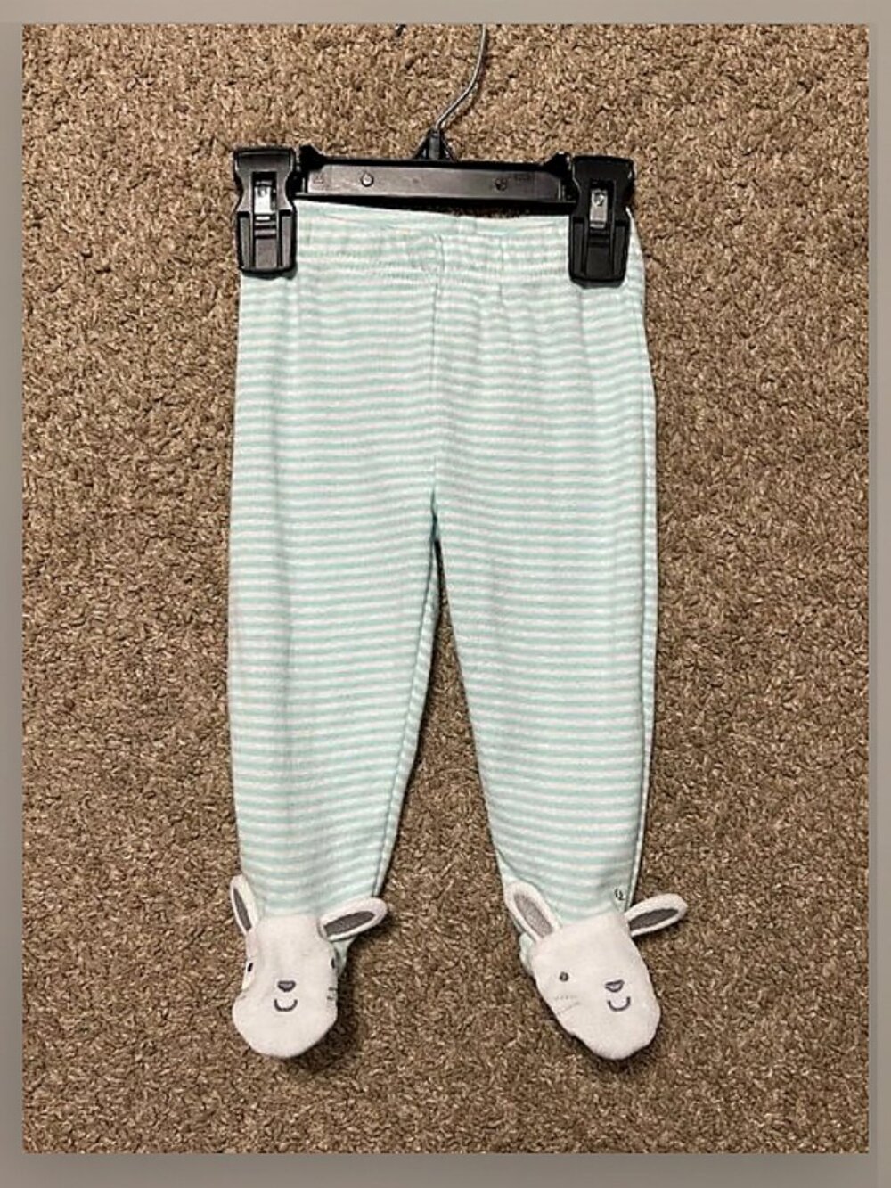 Baby Boy Bunny Footed Pants Size 6 Months